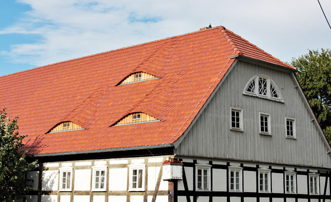 Giebelgaube Bieberschwanz